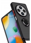 Mey İthalat®   Redmi 14C Kılıf Montreal Yüzüklü Silikon Kapak - Yeşil