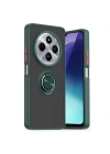 Mey İthalat®   Redmi 14C Kılıf Montreal Yüzüklü Silikon Kapak - Yeşil