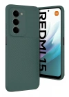 Mey İthalat®   Redmi 15 4G Auto Focus Karbon Kapak - Koyu Yeşil