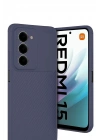 Mey İthalat®   Redmi 15 4G Auto Focus Karbon Kapak - Lacivert