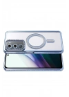 Mey İthalat®   Redmi 15 4G Joke Simli Magneticsafe Kılıf - Mavi