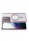 Mey İthalat®   Redmi 15 4G Joke Simli Magneticsafe Kılıf - Pembe