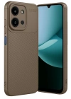 Mey İthalat®   Redmi 15C 4G Auto Focus Karbon Kapak - Kahverengi