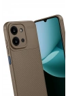 Mey İthalat®   Redmi 15C 4G Auto Focus Karbon Kapak - Kahverengi