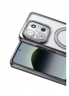 Mey İthalat®   Redmi 15C 4G Joke Simli Magneticsafe Kılıf - Siyah