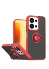 Mey İthalat®   Redmi 15C 4G Montreal Yüzüklü Silikon Kapak - Kırmızı
