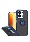 Mey İthalat®   Redmi 15C 4G Montreal Yüzüklü Silikon Kapak - Lacivert