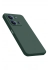 Mey İthalat®   Redmi 15C 4G Nano içi Kadife Silikon - Koyu Yeşil