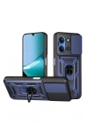 Mey İthalat®   Redmi 15C 4G Pars Lens Yüzüklü Silikon - Lacivert