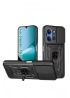 Mey İthalat®   Redmi 15C 4G Pars Lens Yüzüklü Silikon - Siyah