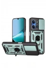 Mey İthalat®   Redmi 15C 4G Pars Lens Yüzüklü Silikon - Yeşil