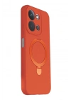 Mey İthalat®   Redmi 15C 4G Regal Magsafe Standlı Kapak - Turuncu