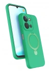 Mey İthalat®   Redmi 15C 4G Regal Magsafe Standlı Kapak - Yeşil