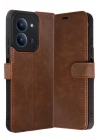 Mey İthalat®   Redmi 15C 4G Trend S Plus Kapaklı Kılıf - Taba