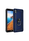 Mey İthalat®   Redmi 7A Kılıf Sofya Yüzüklü Silikon Kapak - Lacivert