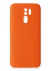 Mey İthalat®   Redmi 9 Kılıf Nano içi Kadife Silikon - Turuncu