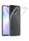 Mey İthalat®   Redmi 9A Kılıf Lüx Şeffaf Silikon - Şeffaf