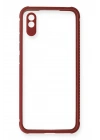 Mey İthalat®   Redmi 9A Kılıf Miami Şeffaf Silikon - Fuşya