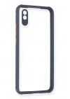 Mey İthalat®   Redmi 9A Kılıf Miami Şeffaf Silikon - Gri