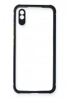 Mey İthalat®   Redmi 9A Kılıf Miami Şeffaf Silikon - Lacivert