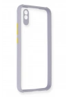 Mey İthalat®   Redmi 9A Kılıf Miami Şeffaf Silikon - Lila