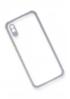 Mey İthalat®   Redmi 9A Kılıf Miami Şeffaf Silikon - Lila