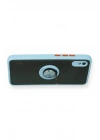 Mey İthalat®   Redmi 9A Kılıf Montreal Yüzüklü Silikon Kapak - Buz Mavi