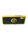 Mey İthalat®   Redmi 9A Kılıf Montreal Yüzüklü Silikon Kapak - Sarı