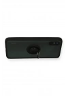 Mey İthalat®   Redmi 9A Kılıf Montreal Yüzüklü Silikon Kapak - Siyah