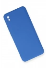 Mey İthalat®   Redmi 9A Kılıf Nano içi Kadife Silikon - Mavi