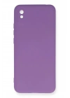 Mey İthalat®   Redmi 9A Kılıf Nano içi Kadife Silikon - Mor