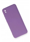 Mey İthalat®   Redmi 9A Kılıf Nano içi Kadife Silikon - Mor