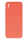 Mey İthalat®   Redmi 9A Kılıf Nano içi Kadife Silikon - Turuncu
