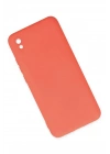 Mey İthalat®   Redmi 9A Kılıf Nano içi Kadife Silikon - Turuncu