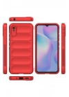 Mey İthalat®   Redmi 9A Kılıf Optimum Silikon - Kırmızı
