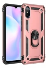 Mey İthalat®   Redmi 9A Kılıf Sofya Yüzüklü Silikon Kapak - Rose