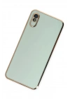 Mey İthalat®   Redmi 9A Kılıf Volet Silikon - Açık Yeşil