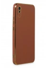 Mey İthalat®   Redmi 9A Kılıf Volet Silikon - Kırmızı