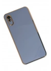 Mey İthalat®   Redmi 9A Kılıf Volet Silikon - Mavi