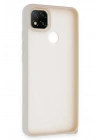 Mey İthalat®   Redmi 9C Kılıf Elegant Kapak - Pudra