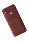 Mey İthalat®   Redmi 9C Kılıf Kelvin Kartvizitli Silikon - Bordo