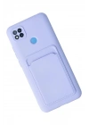 Mey İthalat®   Redmi 9C Kılıf Kelvin Kartvizitli Silikon - Lila