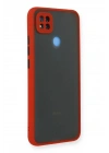 Mey İthalat®   Redmi 9C Kılıf Montreal Silikon Kapak - Kırmızı