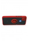 Mey İthalat®   Redmi 9C Kılıf Montreal Yüzüklü Silikon Kapak - Kırmızı