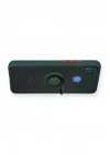 Mey İthalat®   Redmi 9C Kılıf Montreal Yüzüklü Silikon Kapak - Yeşil