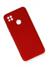 Mey İthalat®   Redmi 9C Kılıf Nano içi Kadife Silikon - Kırmızı