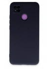 Mey İthalat®   Redmi 9C Kılıf Nano içi Kadife Silikon - Lacivert