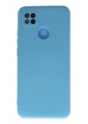 Mey İthalat®   Redmi 9C Kılıf Nano içi Kadife Silikon - Mavi