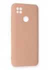 Mey İthalat®   Redmi 9C Kılıf Nano içi Kadife Silikon - Pudra