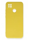 Mey İthalat®   Redmi 9C Kılıf Nano içi Kadife Silikon - Sarı